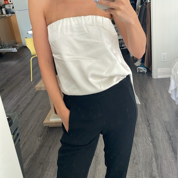 10 Crosby Derek Lam x Intermix Silk Jumpsuit with Open Back, Size 0 - Picture 3 of 7